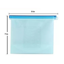 Load image into Gallery viewer, Medium REUSABLE Silicone Food Storage Bags ~ Reduce Waste