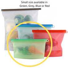 Load image into Gallery viewer, Small REUSABLE Silicone Food Storage Bags ~ Reduce Waste