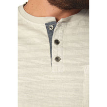 Load image into Gallery viewer, AVON Light Striped Henley Tee