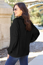 Load image into Gallery viewer, Basic Bae Full Size Ribbed Exposed Seam Mock Neck Knit Top