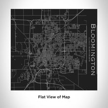 Load image into Gallery viewer, BLOOMINGTON Illinois Map Tumbler in Matte Black