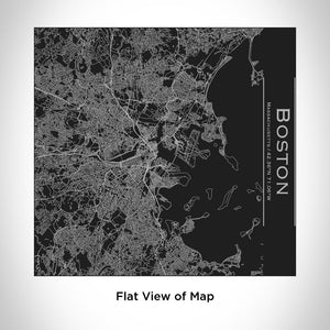 BOSTON Massachusetts Map Tumbler in Matte Black