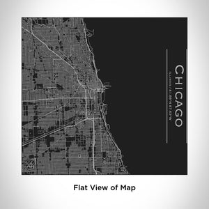 CHICAGO Illinois Map Tumbler in Matte Black