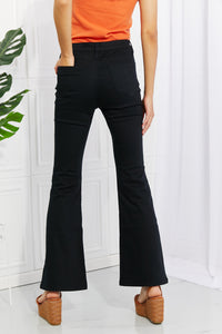 Zenana Clementine Full Size High-Rise Bootcut Jeans in Black ALSO IN PLUS SIZES