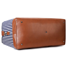 Load image into Gallery viewer, WEEKENDER Canvas Bag in Black Stripe