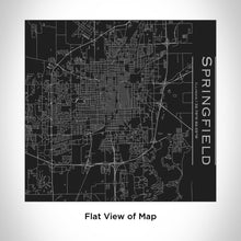 Load image into Gallery viewer, SPRINGFIELD Illinois Map Tumbler in Matte Black