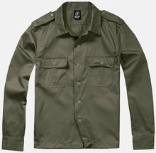 Load image into Gallery viewer, LONG SLEEVE CAMP SHIRT in Black, Olive or Navy