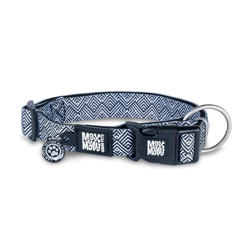 MYKONOS Max & Molly Urban Pets Smart ID Dog Collar - Soft Neoprene, QR Tag (NEW)
