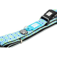 Load image into Gallery viewer, RETRO BLUE Max &amp; Molly Urban Pets Smart ID Dog Collar - Soft Neoprene, QR Tag (NEW)
