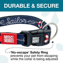 Load image into Gallery viewer, SAILOR Max &amp; Molly Urban Pets Smart ID Dog Collar - Soft Neoprene, QR Tag (NEW)

