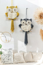 Load image into Gallery viewer, Hand-Woven Tassel Owl Macrame Wall Hanging
