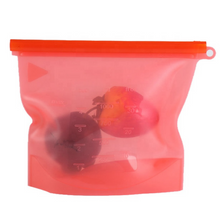 Load image into Gallery viewer, Medium REUSABLE Silicone Food Storage Bags ~ Reduce Waste

