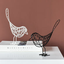 Load image into Gallery viewer, AVIS Wire Bird Figures in White, Black and Sky Blue
