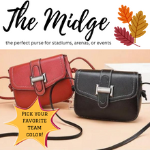 Load image into Gallery viewer, The MIDGE Perfect Stadium Purse~Handbag~Cross Body Bag in 5 colors~!

