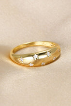 Load image into Gallery viewer, Inlaid Zircon Star Ring
