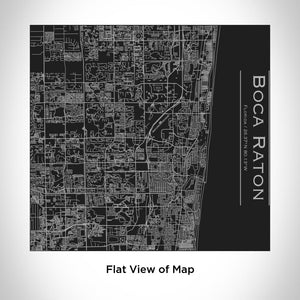Boca Raton - Florida Map Tumbler in Matte Black