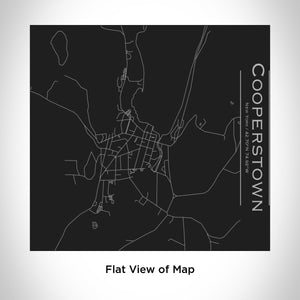 COOPERSTOWN New York Map Tumbler in Matte Black
