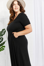 Load image into Gallery viewer, Zenana Simple Wonder Full Size Pocket Maxi Dress in Black ALSO IN PLUS SIZES

