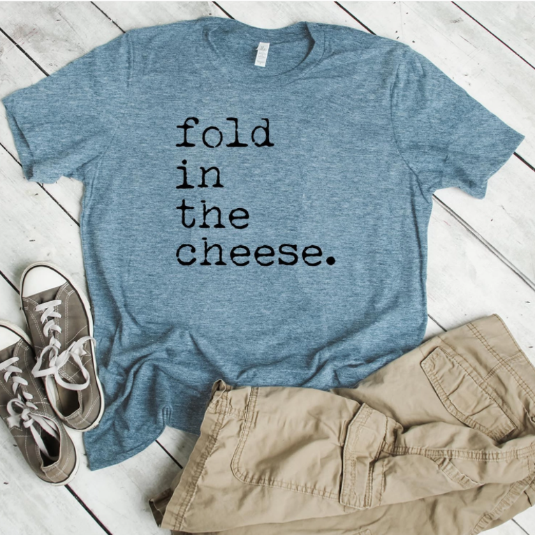 FOLD IN THE CHEESE T-shirt in Blue