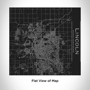 LINCOLN- Nebraska Map Tumbler in Matte Black