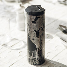 Load image into Gallery viewer, MACON Georgia Map Tumbler in Matte Black
