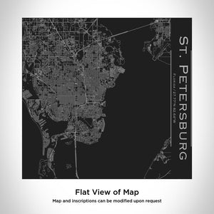 ST. PETERSBURG Florida Map Tumbler in Matte Black