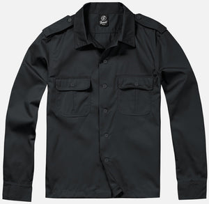 LONG SLEEVE CAMP SHIRT in Black, Olive or Navy